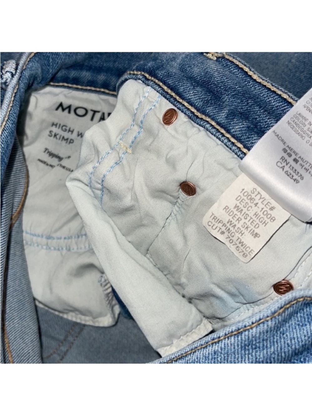Mother high waisted Rider skimp size 30 - Picture 6 of 16